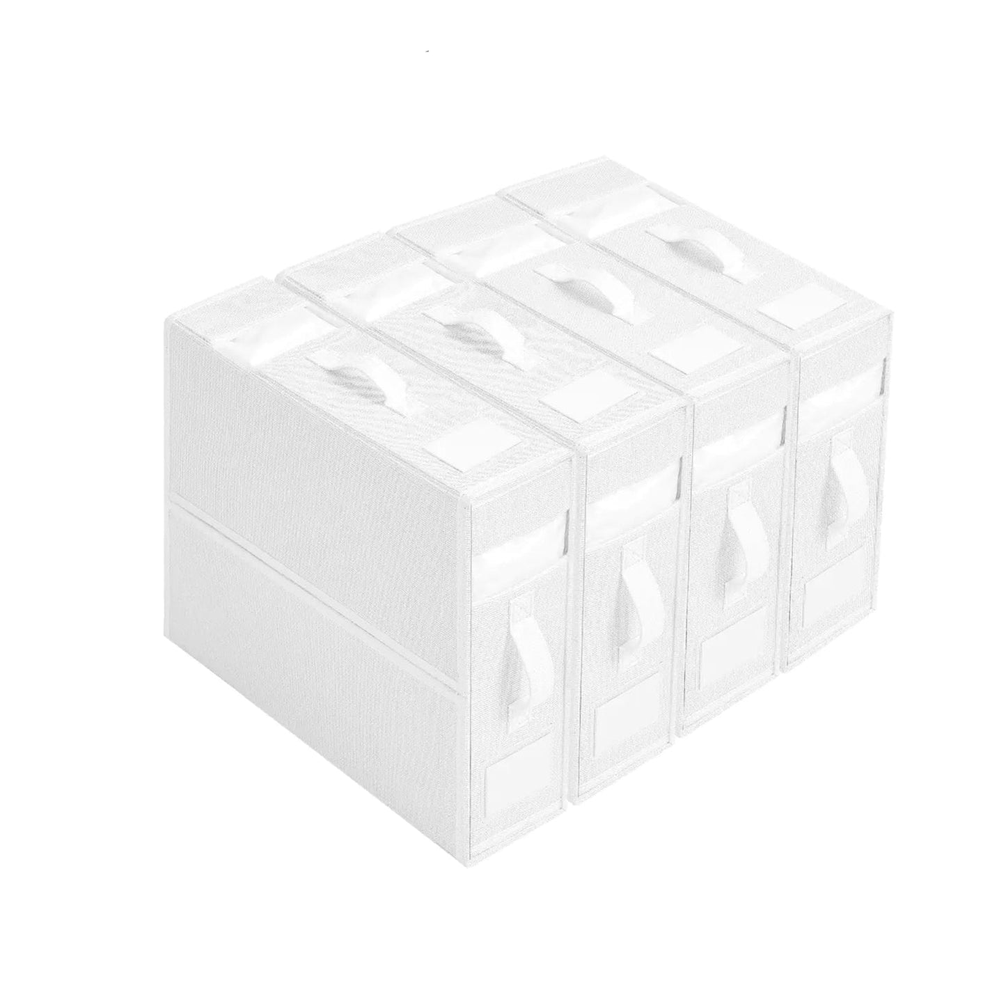 Fabric Bedding Storage Box Set for Closet (4 Pieces)