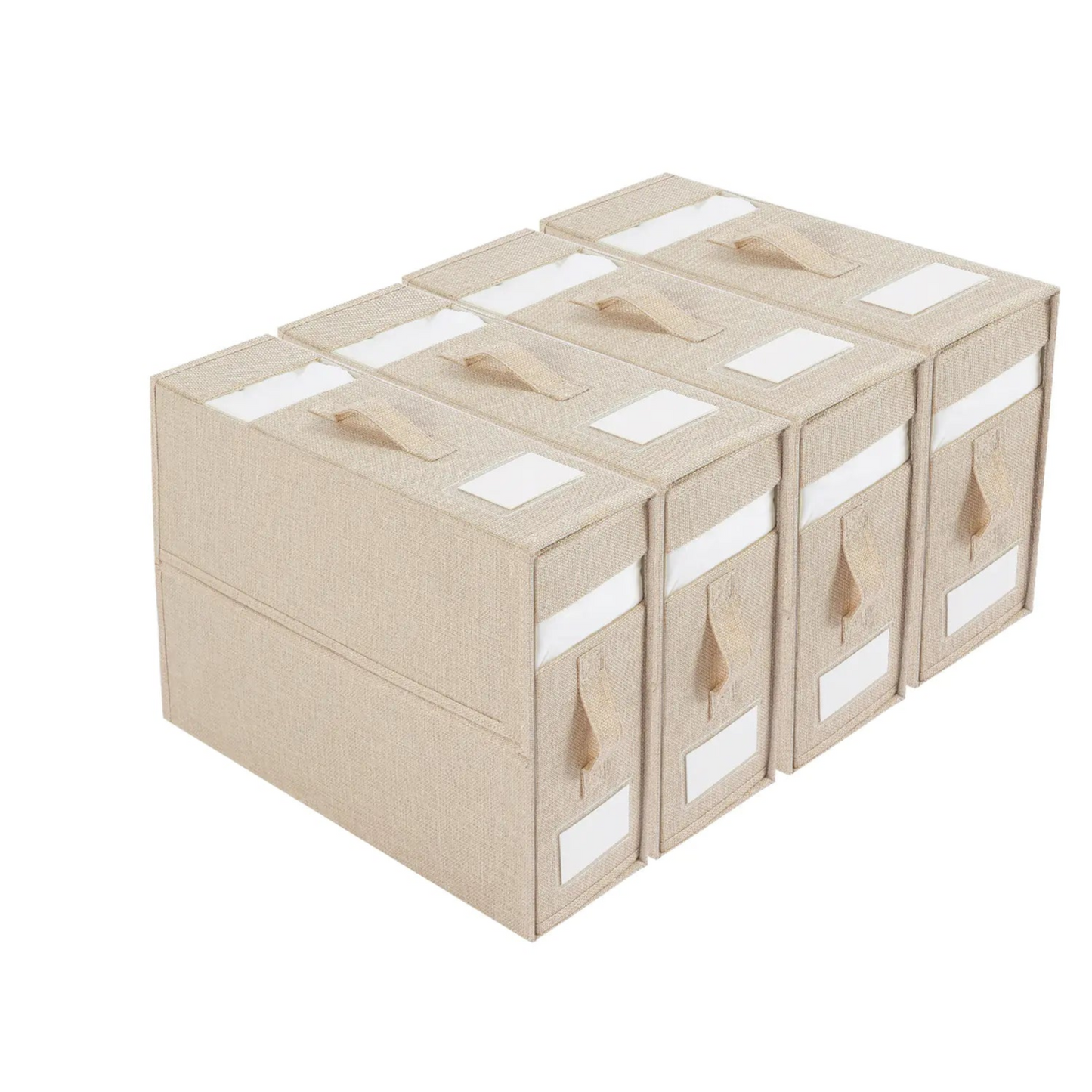 Fabric Bedding Storage Box Set for Closet (4 Pieces)