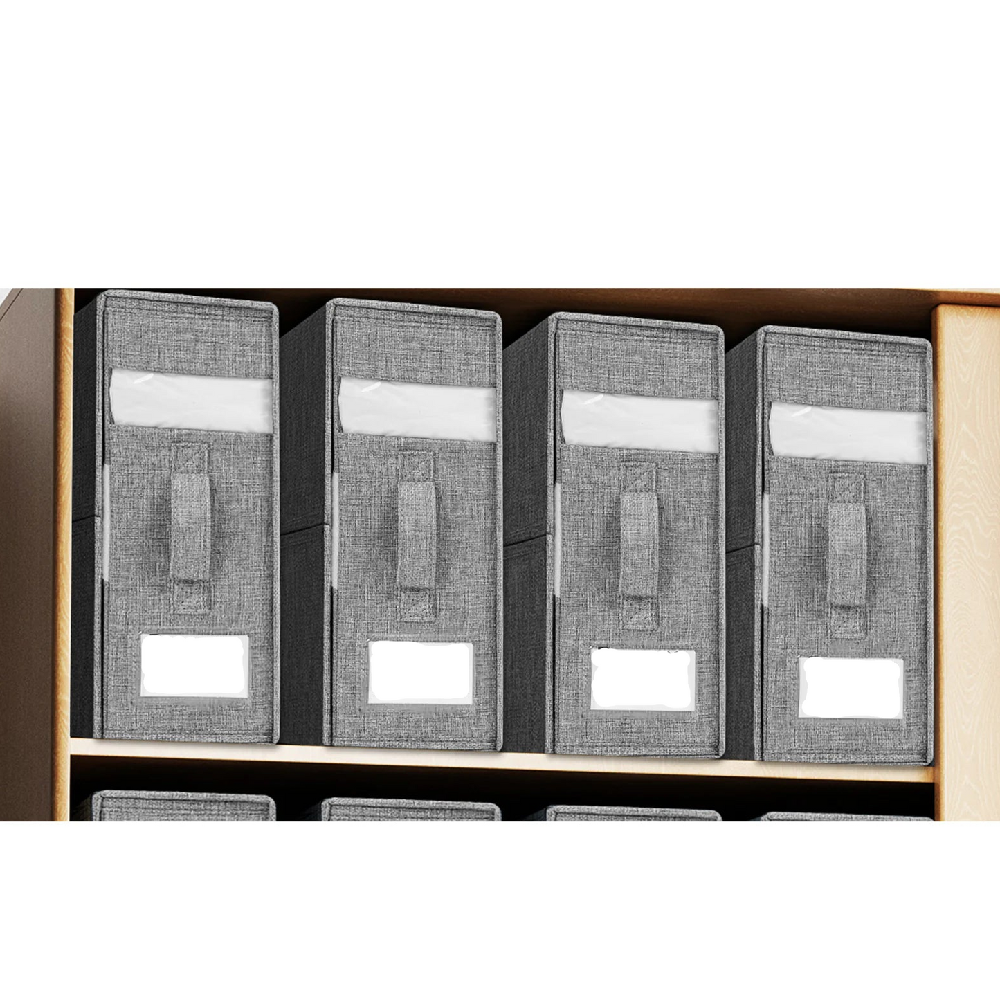 Fabric Bedding Storage Box Set for Closet (4 Pieces)
